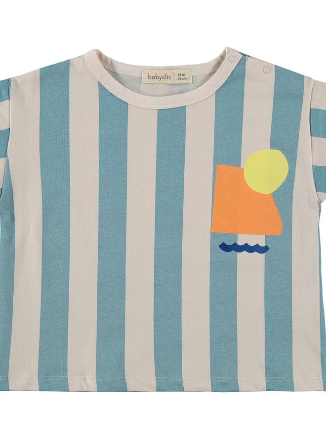 Babyclic - T-shirt stripes blue