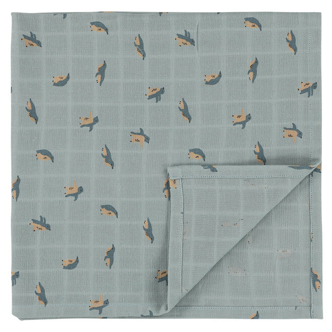 Trixie - Muslin cloths 3-pack mix | 55x55cm - Peppy Penguins