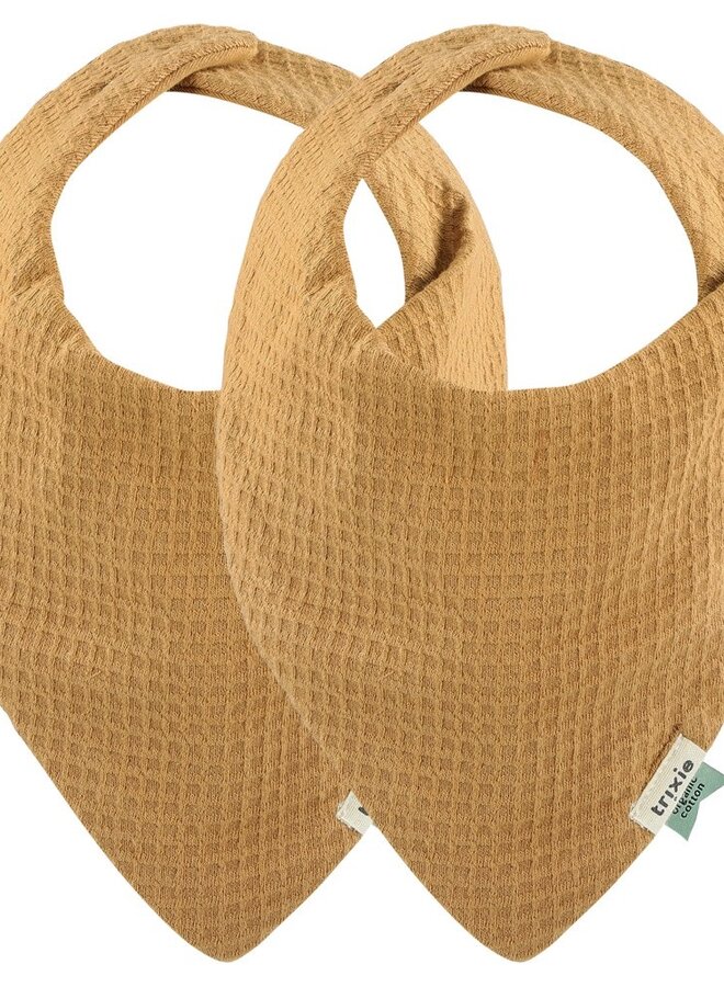 Trixie - Bandana bib 2-pack mix - Cocoon caramel
