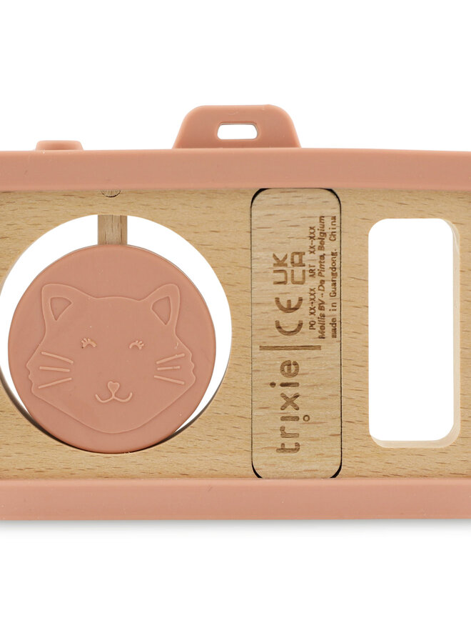 Trixie - Wooden silicone baby camera - Mrs. Cat