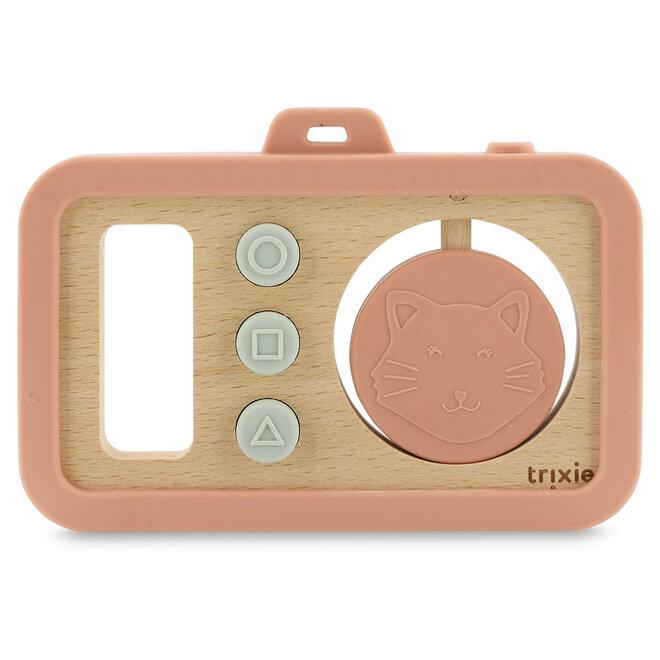 Trixie - Wooden silicone baby camera - Mrs. Cat