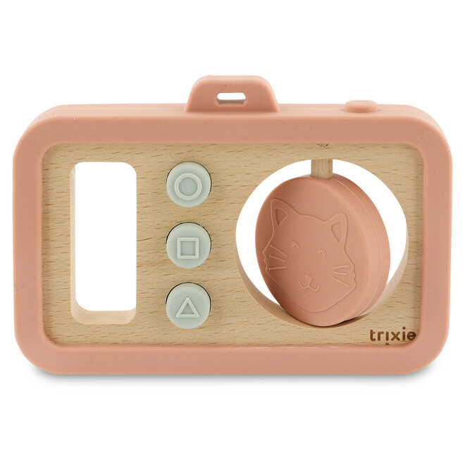 Trixie - Wooden silicone baby camera - Mrs. Cat