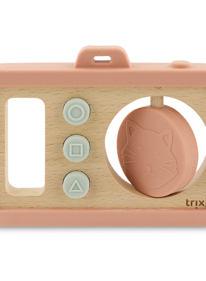 Trixie - Wooden silicone baby camera - Mrs. Cat