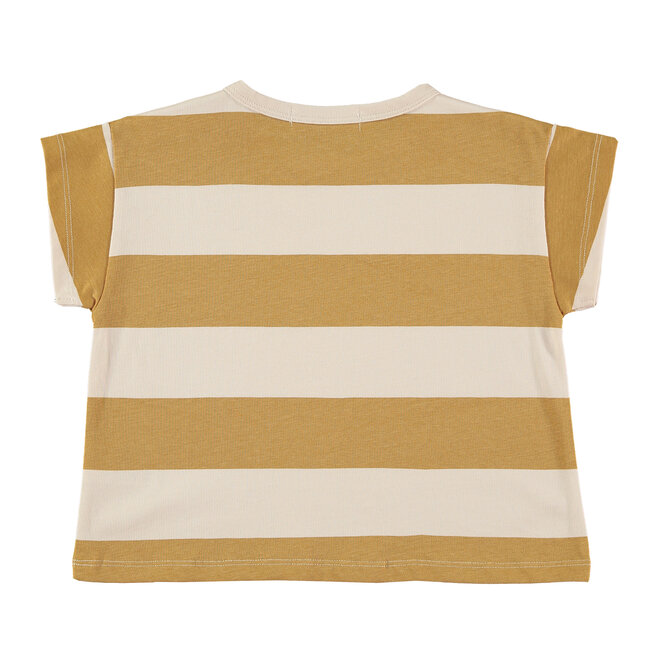 Babyclic - T-shirt stripes mustard yellow