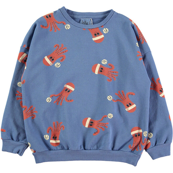 Lötiekids - Sweatshirt Octopuses blue