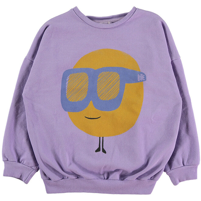 Lötiekids -Sweatshirt Sun & glasses Mauve