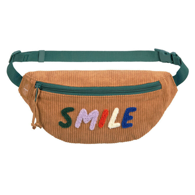 Lässig - Mini Bum Bag Cord Little Gang Smile  caramel