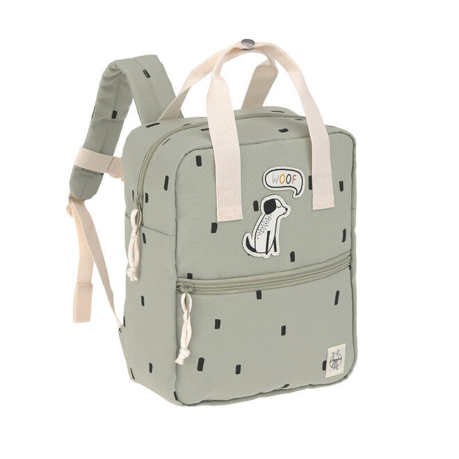 Lässig - Mini Square Backpack Happy Prints light  olive