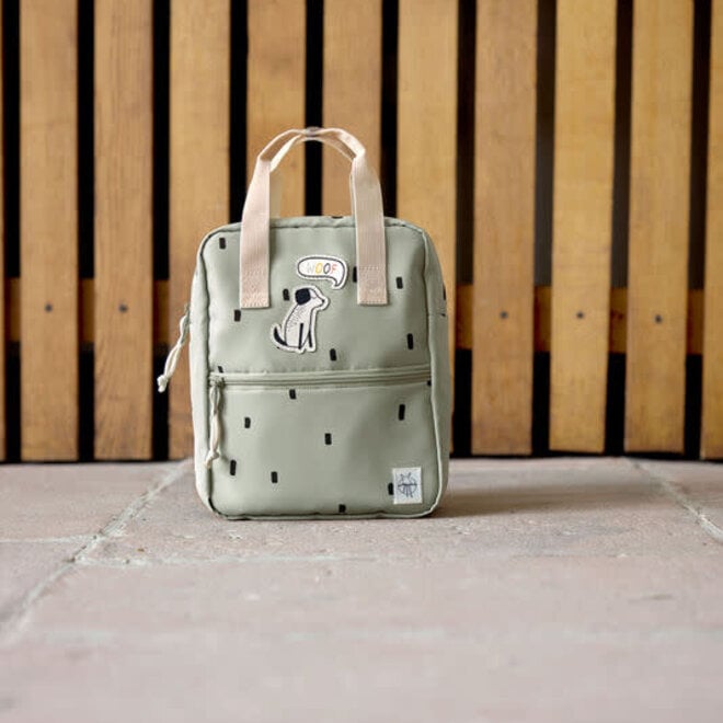 Lässig - Mini Square Backpack Happy Prints light  olive