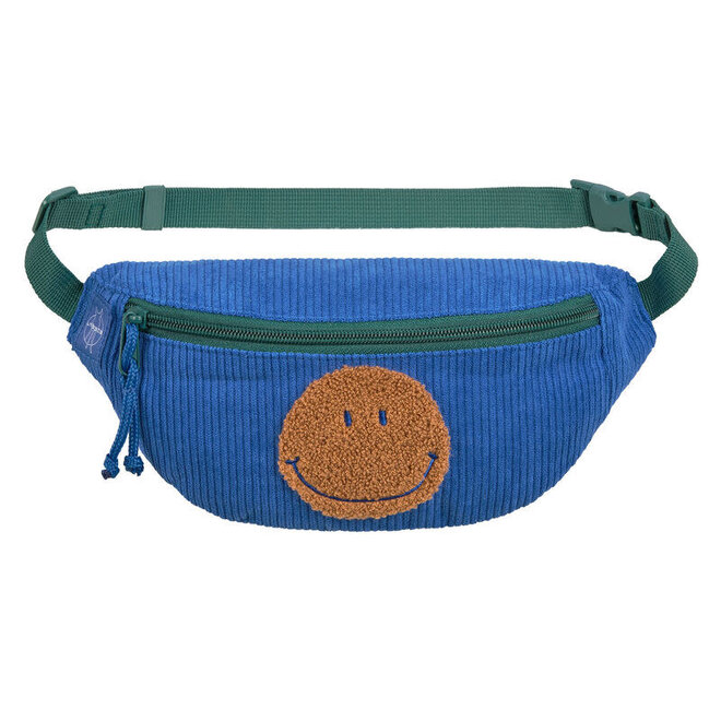 Lässig - Mini Bum Bag Cord Little Gang Smile blue