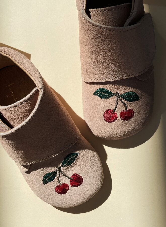 Konges Slojd - Mamour Embroidery footies Dusty pink