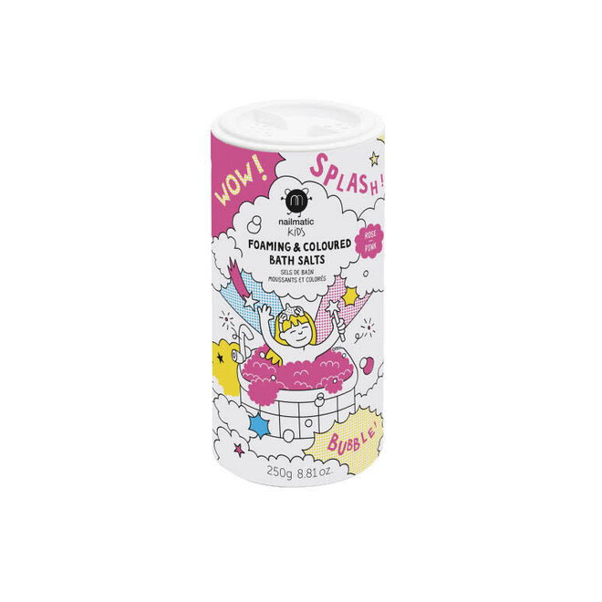 Nailmatic - Foaming and colouring bath salt Pink