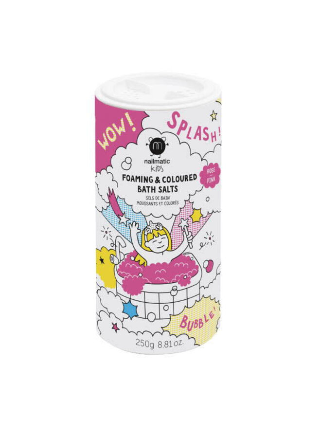 Nailmatic - Foaming and colouring bath salt Pink