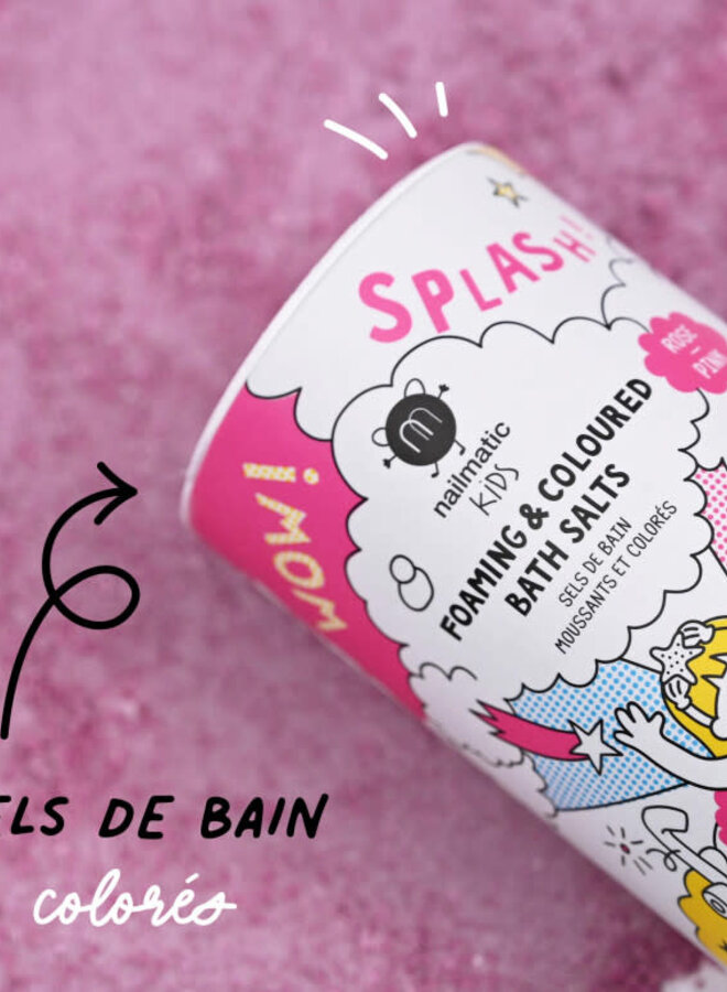 Nailmatic - Foaming and colouring bath salt Pink