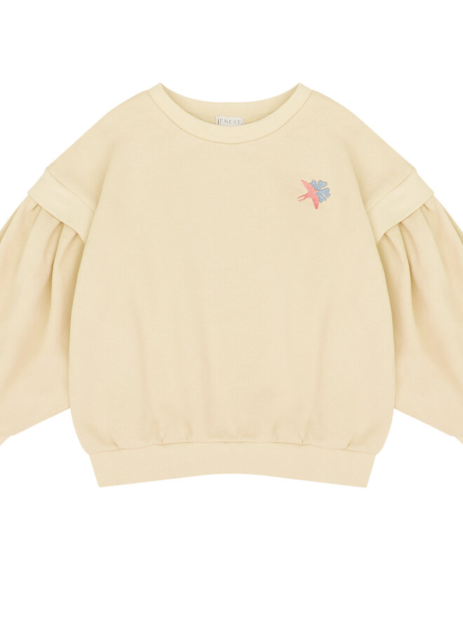 Jenest - Balloon Birds sweater Faded yellow