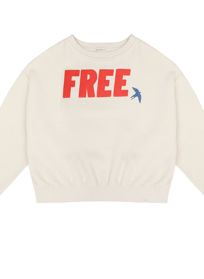 Jenest - Free Bird sweater Pebble ecru