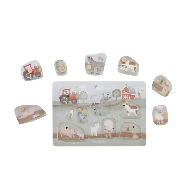 Little Dutch - Geluiden puzzel Little Farm