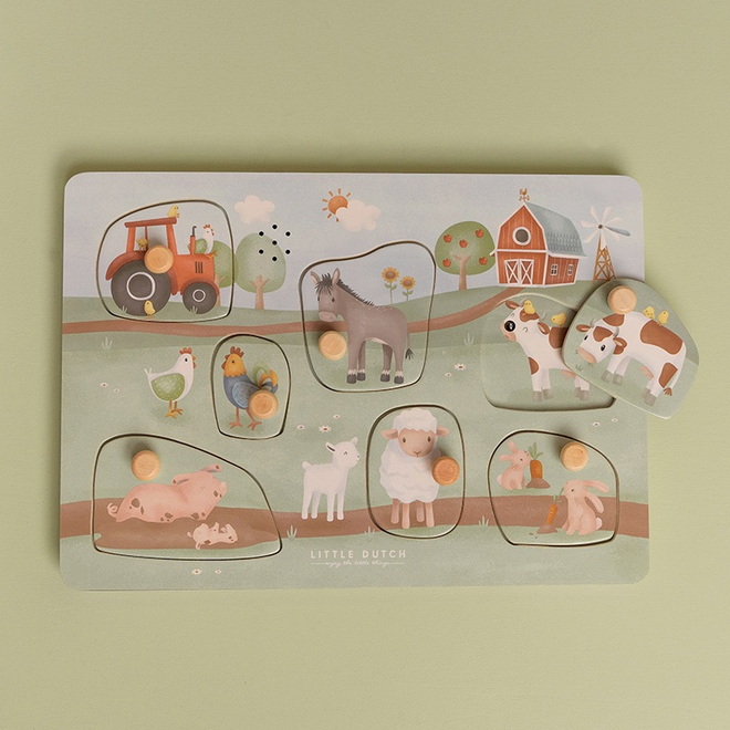 Little Dutch - Geluiden puzzel Little Farm