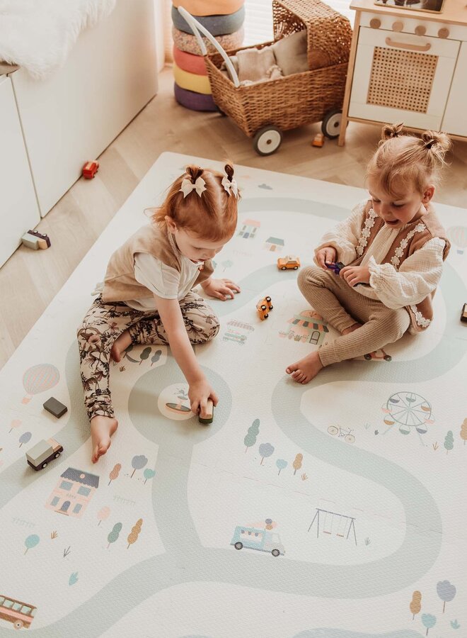 Play & Go - Puzzelmat Village / Terrazzo