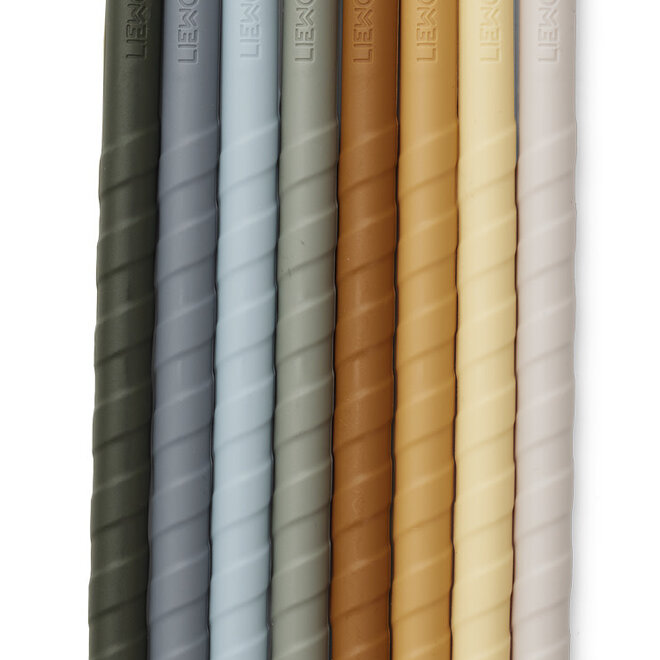 Liewood - Zoe Straw Set - Blue Mix