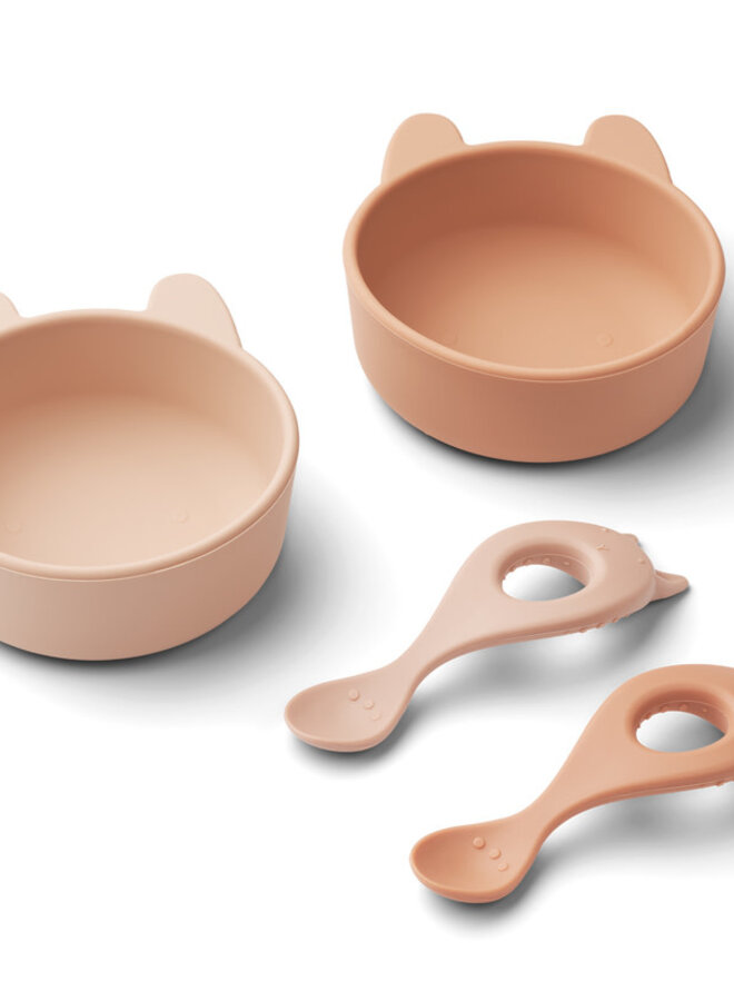 Liewood - Evan set 2-pack Rabbit rose mix
