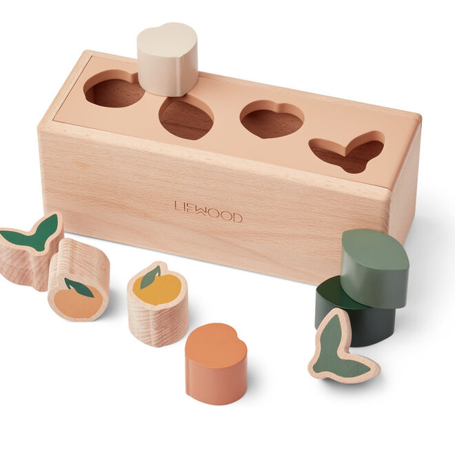 Liewood - Midas puzzle box Peach / Pale tuscany multi mix
