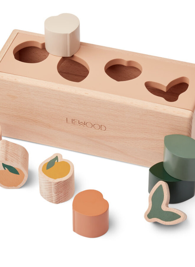 Liewood - Midas puzzle box Peach / Pale tuscany multi mix