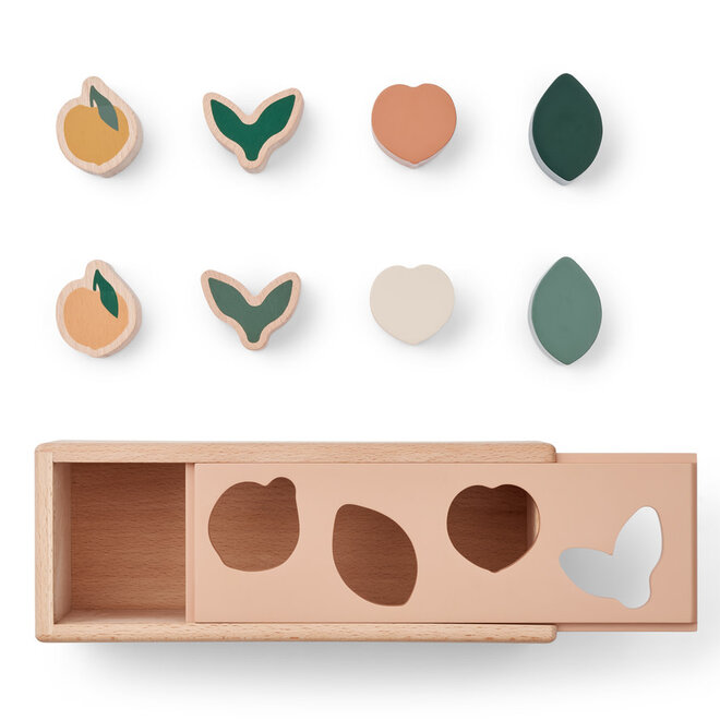 Liewood - Midas puzzle box Peach / Pale tuscany multi mix