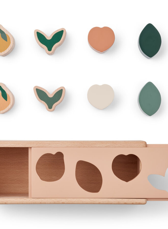 Liewood - Midas puzzle box Peach / Pale tuscany multi mix