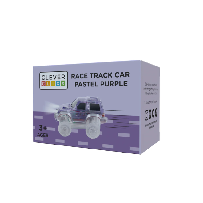 Cleverclixx - Race Track Car Pastel Purple | 1 Piece