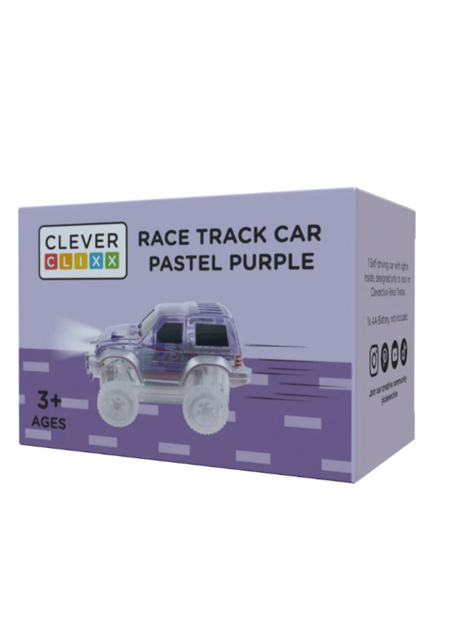 Cleverclixx - Race Track Car Pastel Purple | 1 Piece