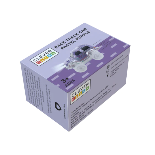 Cleverclixx - Race Track Car Pastel Purple | 1 Piece