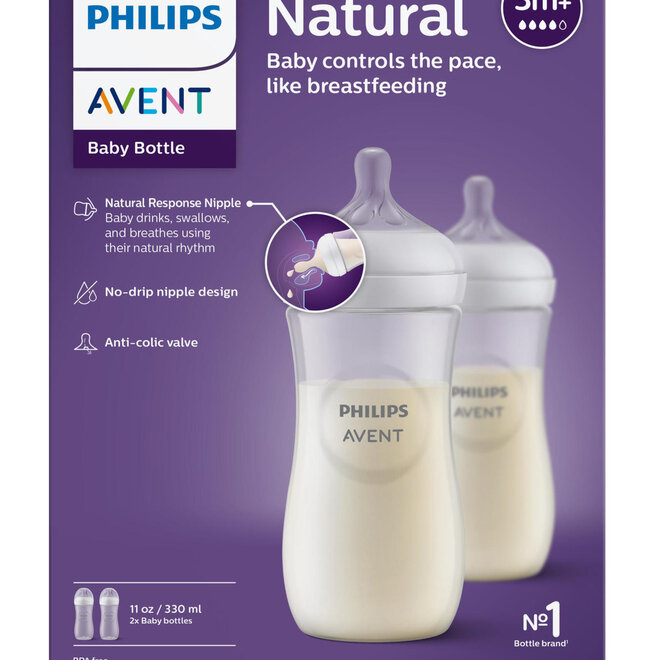 Avent - Natural 3.0 zuigfles 330 ml Duo