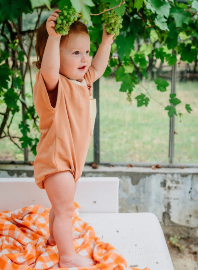 BONNIE & THE GANG - Marty romper Pale blush banana