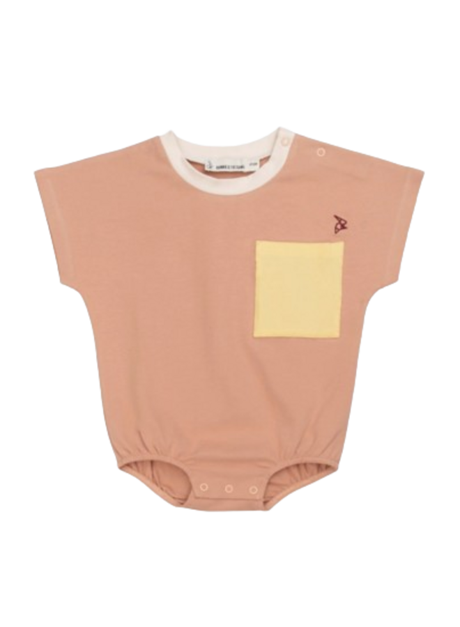 BONNIE & THE GANG - Marty romper Pale blush banana