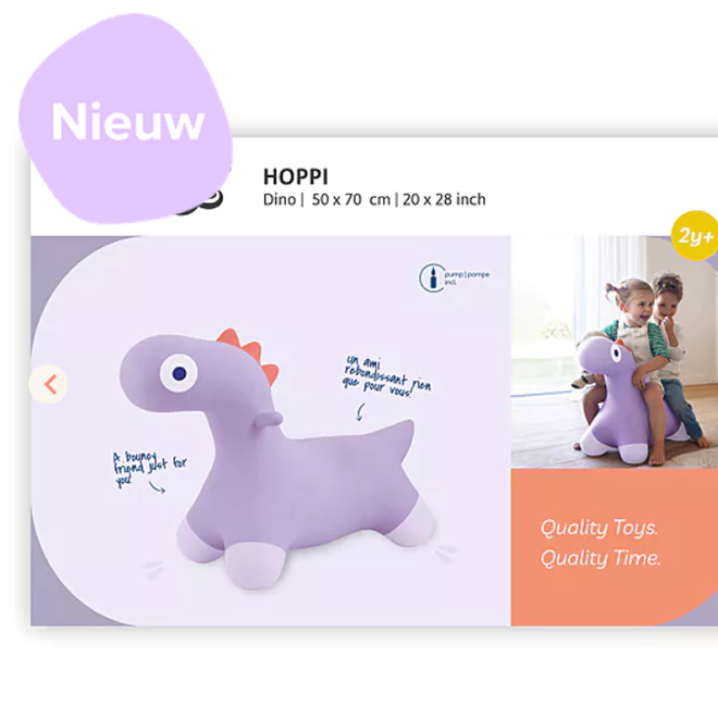 Quut Hoppi - Bouncing Dino lavender
