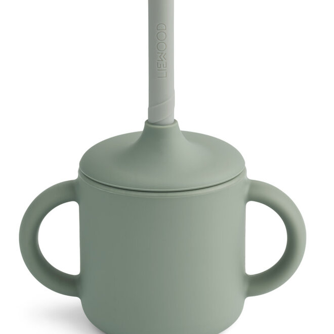 Liewood - Cameron Sippy Cup Faune green/dove blue mix