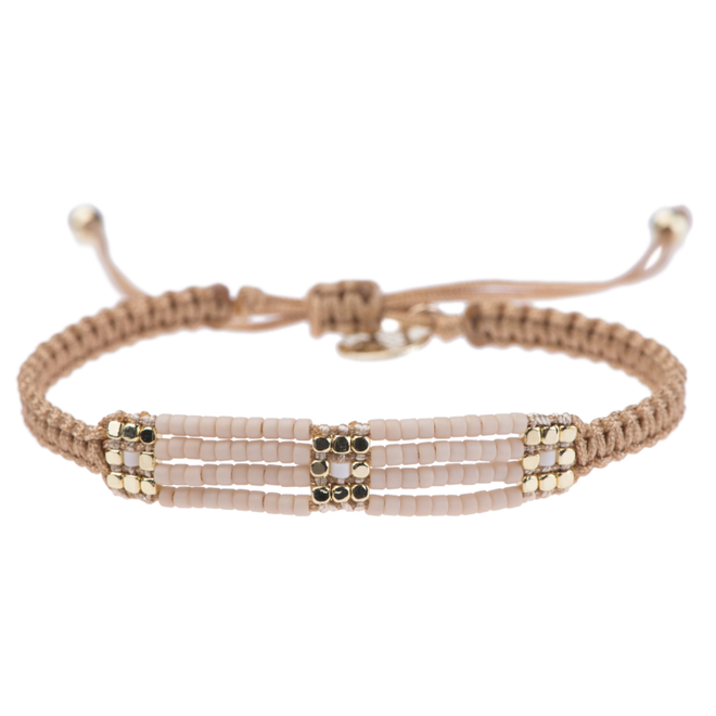 Meet Coco - Avelie pink / white / gold armband
