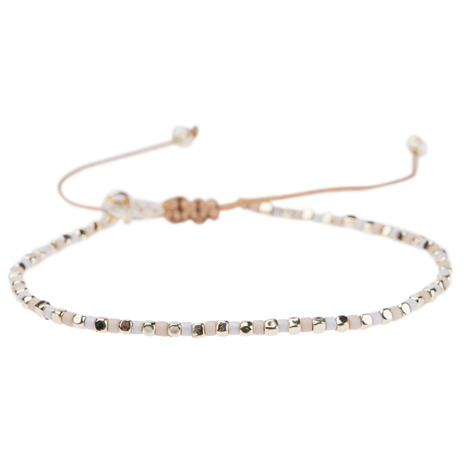 Meet Coco - Renee multicolor peach / white / gold armband