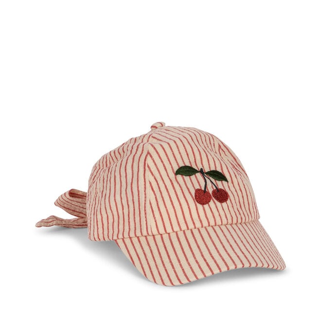 Konges Slojd - Ellie bow cap Amour stripe