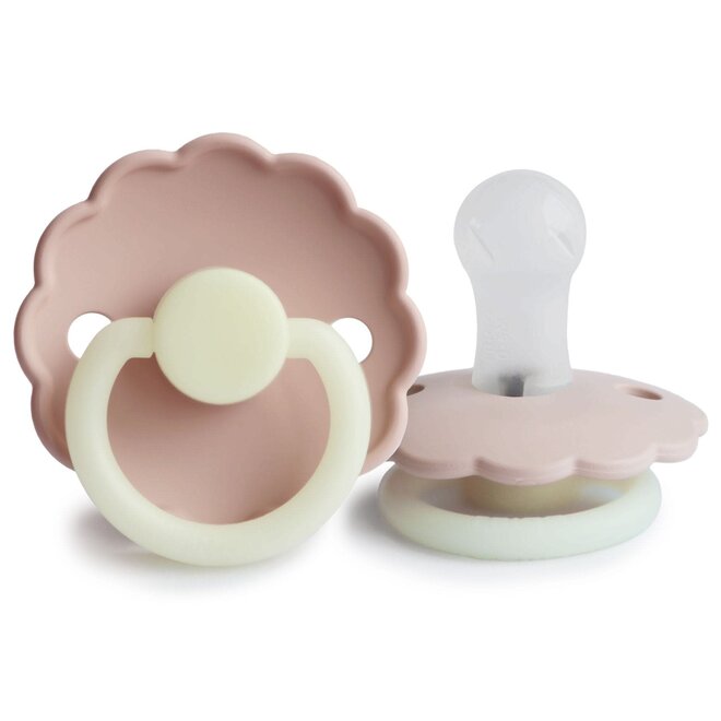 FRIGG - Fopspeen silicone - Daisy night Blush
