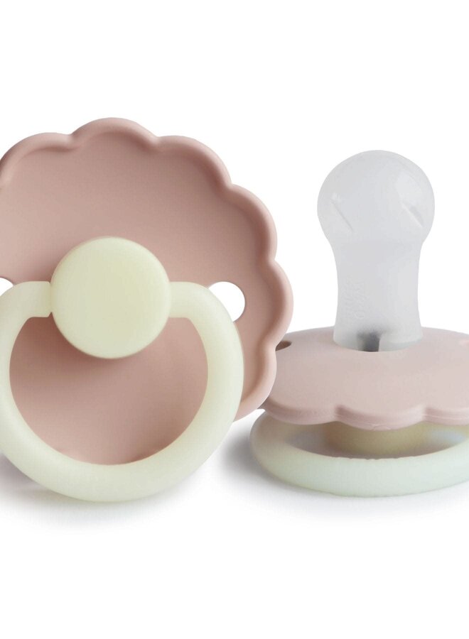 FRIGG - Fopspeen silicone - Daisy night Blush