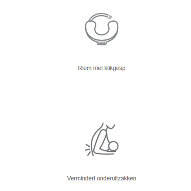 Ergobaby - Natural curve Borstvoedingskussen - Moonlight Grey