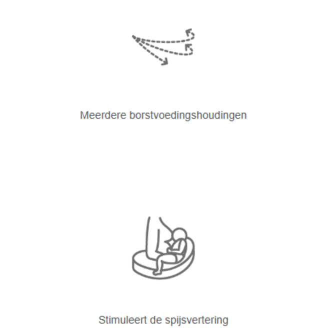 Ergobaby - Natural curve Borstvoedingskussen - Grey