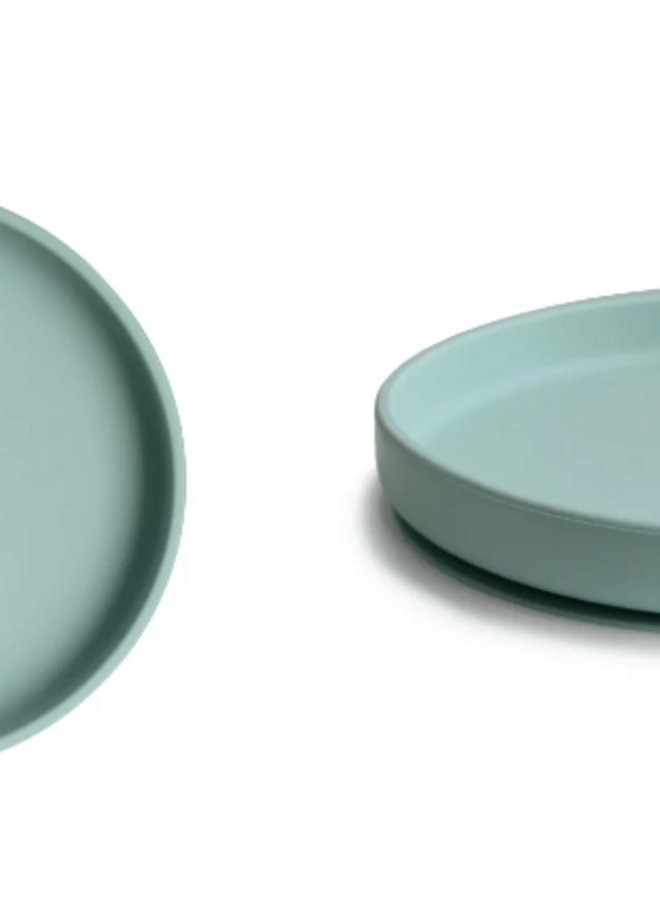 Mushie - Silicone classic plate - Cambridge blue