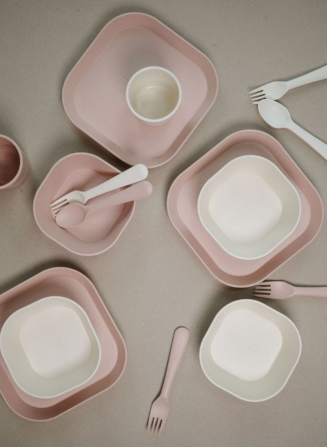 Mushie - Fork & spoon Ivory