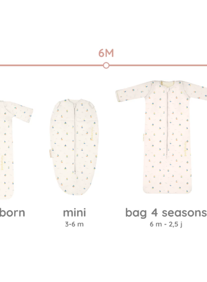 Puckababy - Slaapzak Bag Newborn 0-6m - Sailing boats
