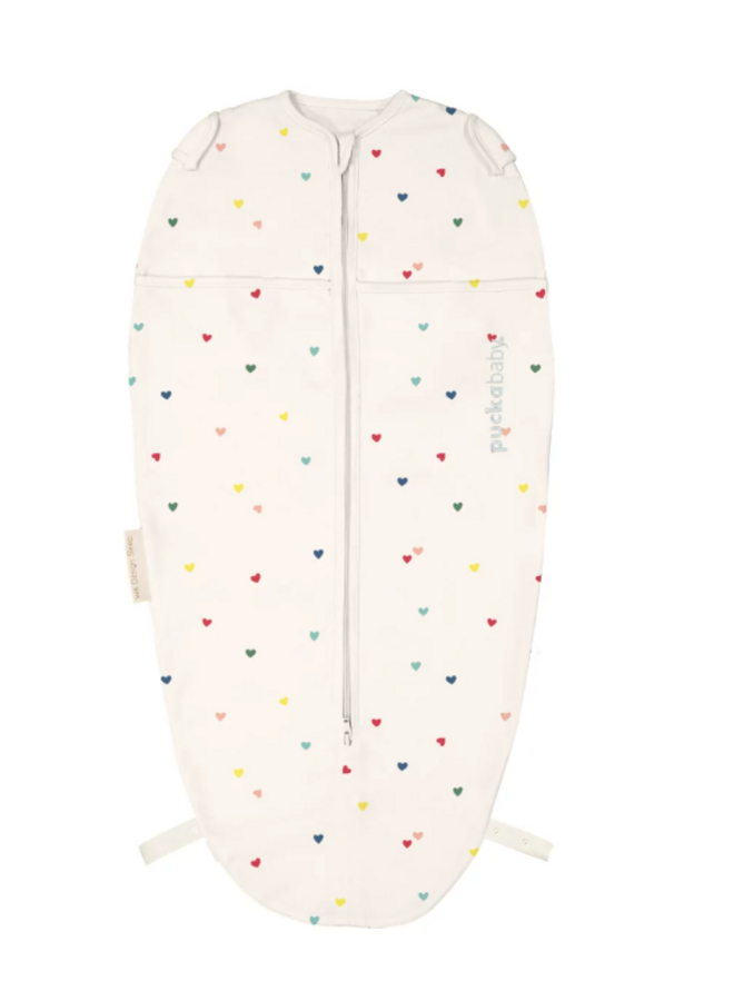 Puckababy - Inbakerslaapzakje Mini 3-6m - Hearts confetti