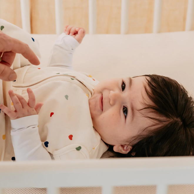 Puckababy - Inbakerslaapzakje Mini 3-6m - Hearts confetti