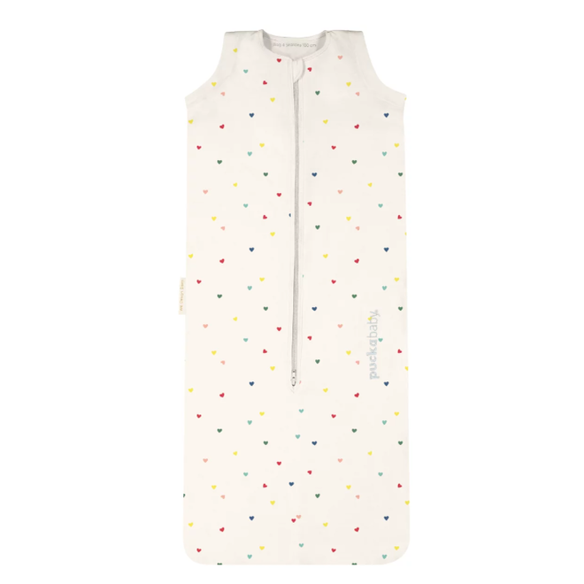 Puckababy - Slaapzak Bag 4 Seasons 6m-2,5j - Hearts confetti